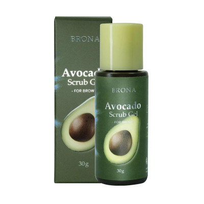 Скраб для бровей BRONA Avocado Scrub gel 30 гр