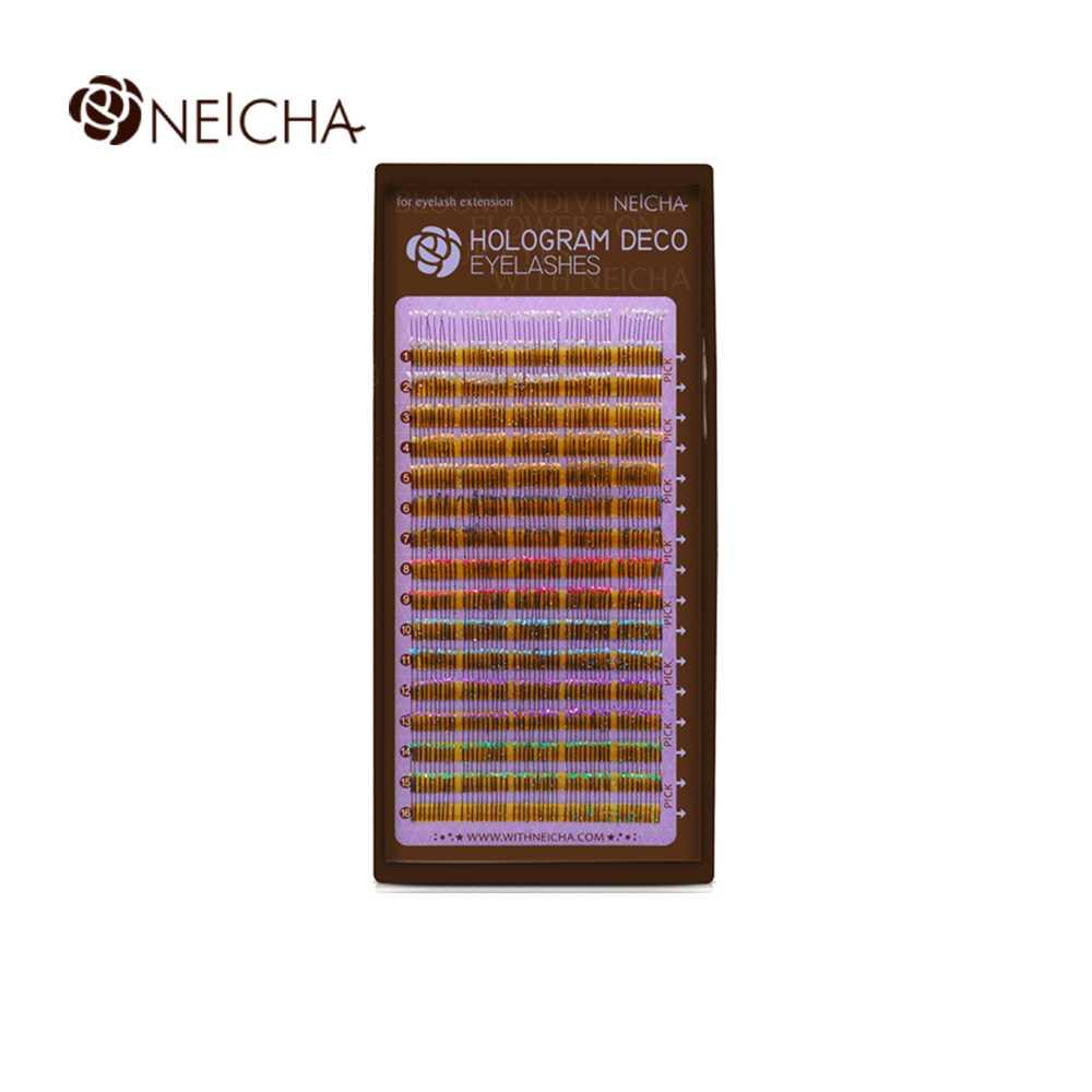 Ресницы с блестками NEICHA Hologram Deco 7 Color 16 линий (отдельные длины)